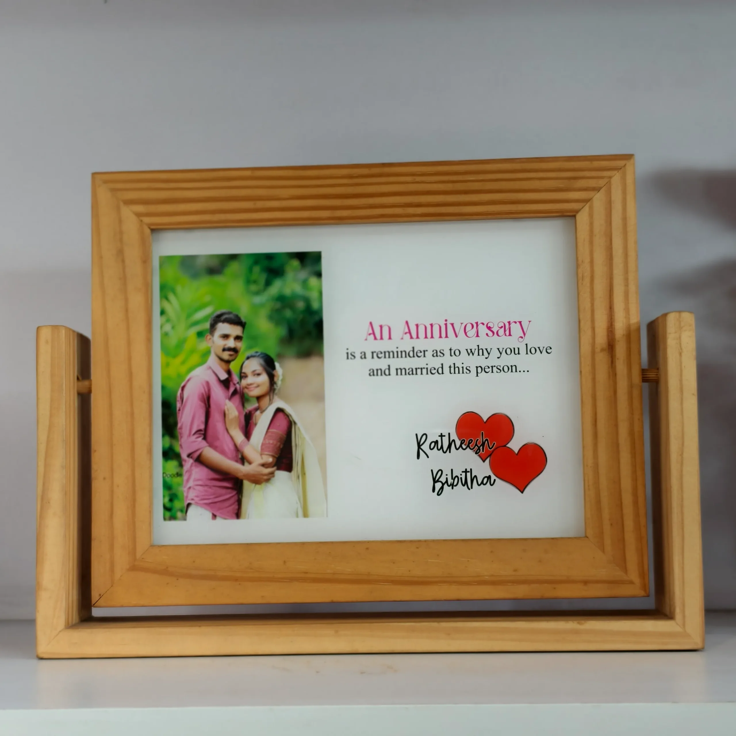 9 WOODEN PHOTO FRAME - Image 1
